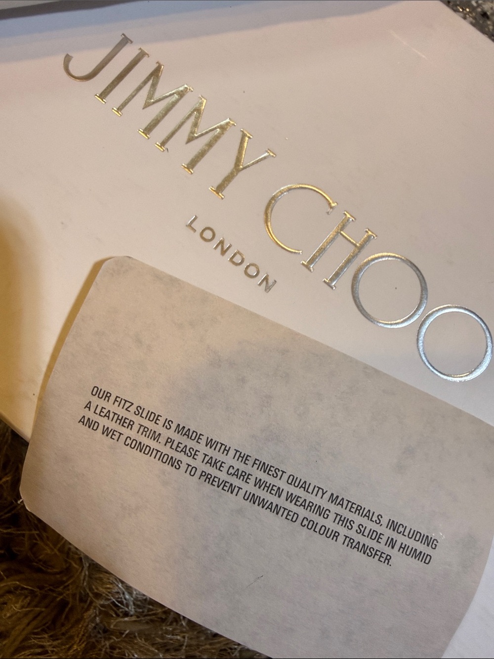 Jimmy Choo FITZ Black/Gold JC Monogrammed Slides - Picture 13 of 14